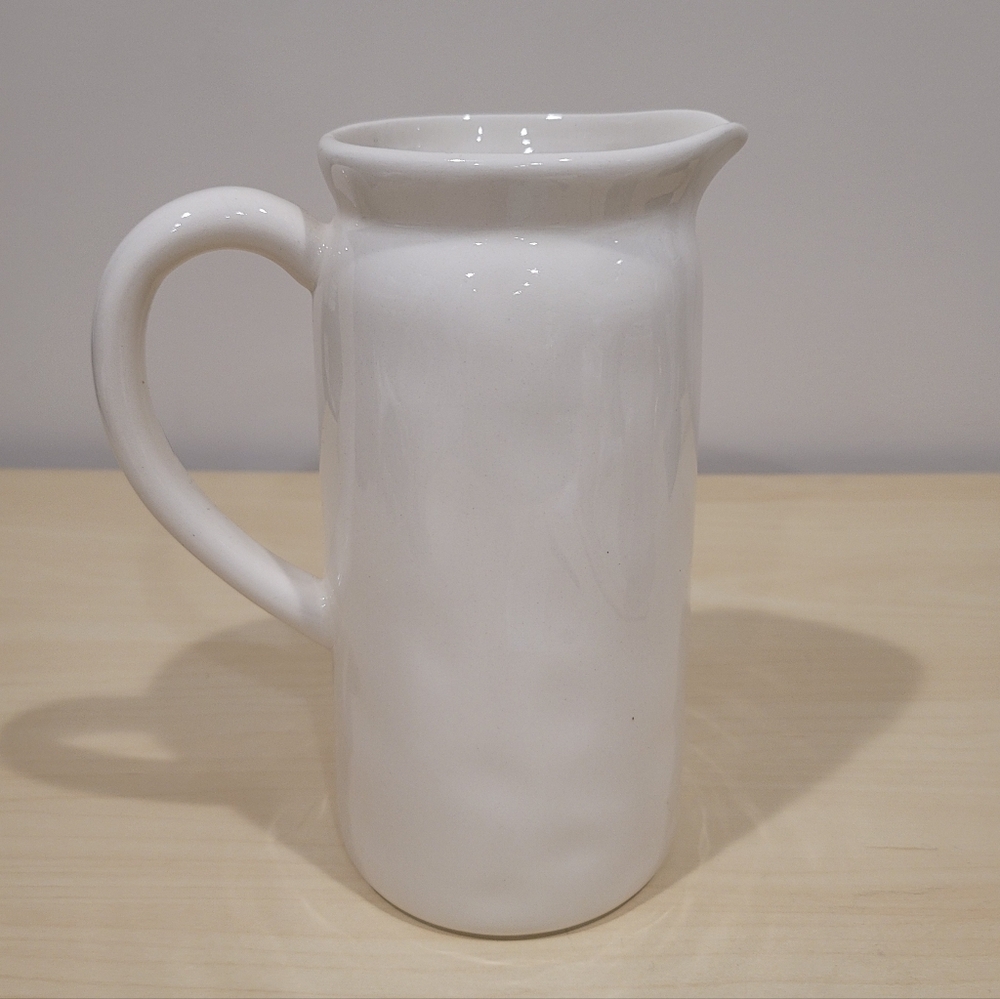 Rae Dunn Artisan Collection by MAGENTA "POUR." Ceramic Glossy Pitcher - Picture 2 of 5